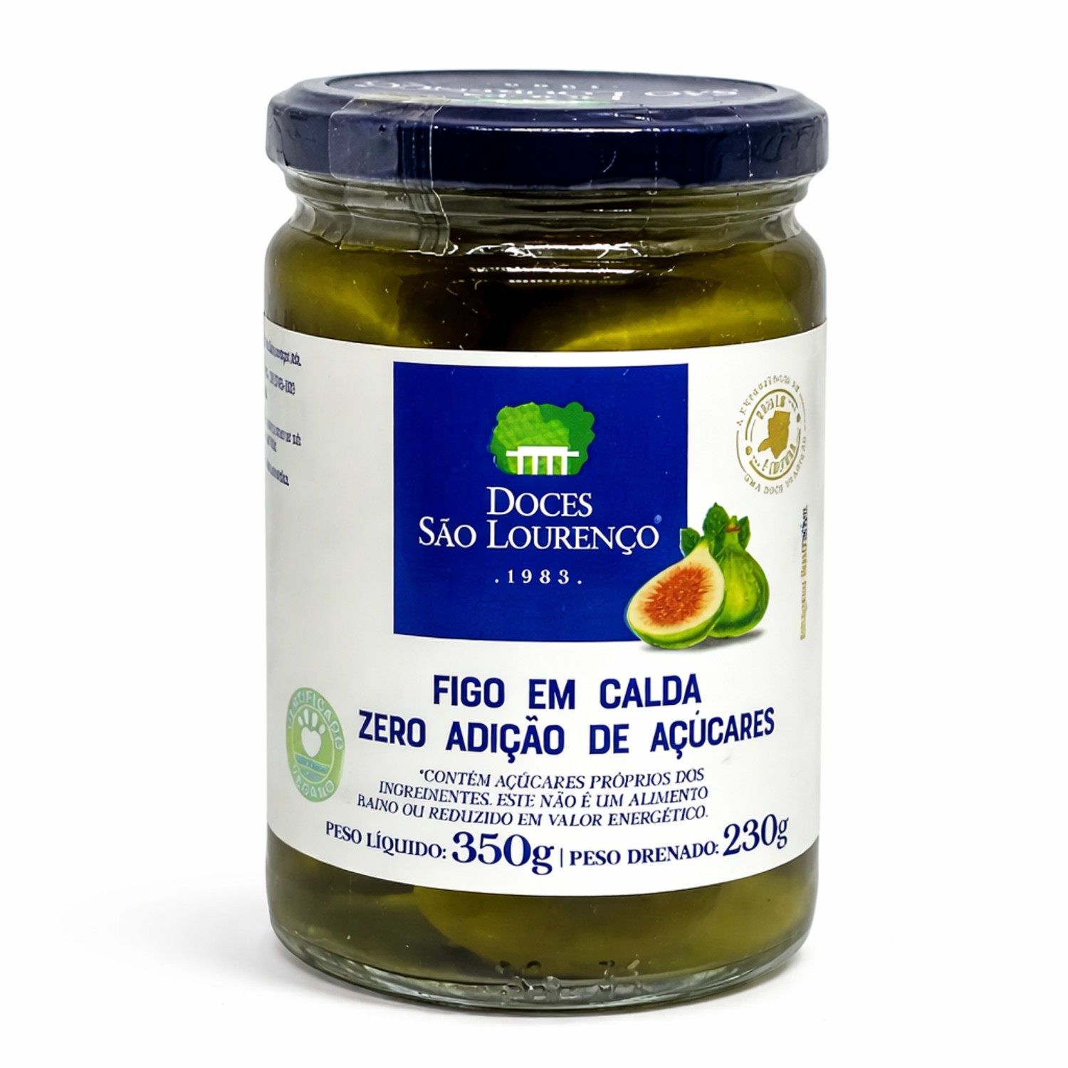 Figo em Calda SÃO LOURENÇO Zero Adição Açucar 350g