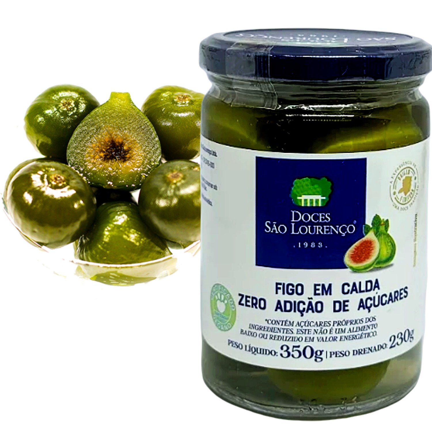 Figo em Calda SÃO LOURENÇO Zero Adição Açucar 350g foto 6