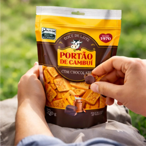 Doce de Leite c/ Chocolate PORTÃO DO CAMBUI Pouch 200g foto 4