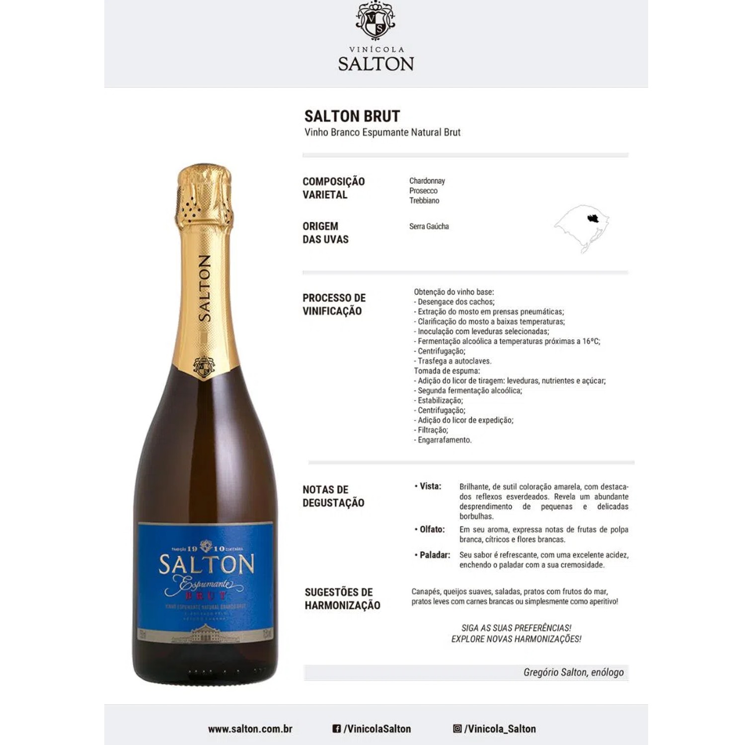 Espumante Brut Salton 750ml foto 4