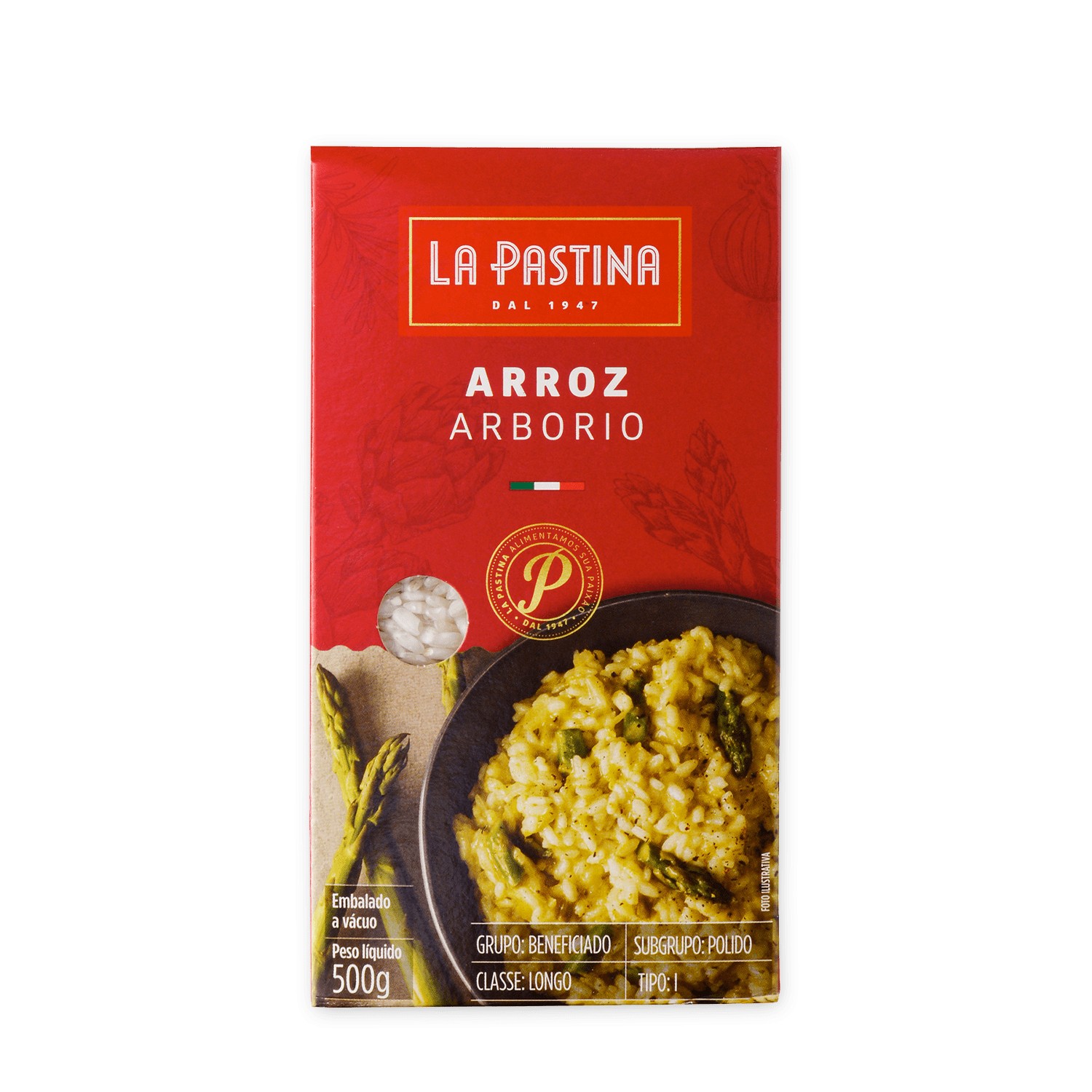 Arroz Arborio Italiano LA PASTINA 500g foto 2