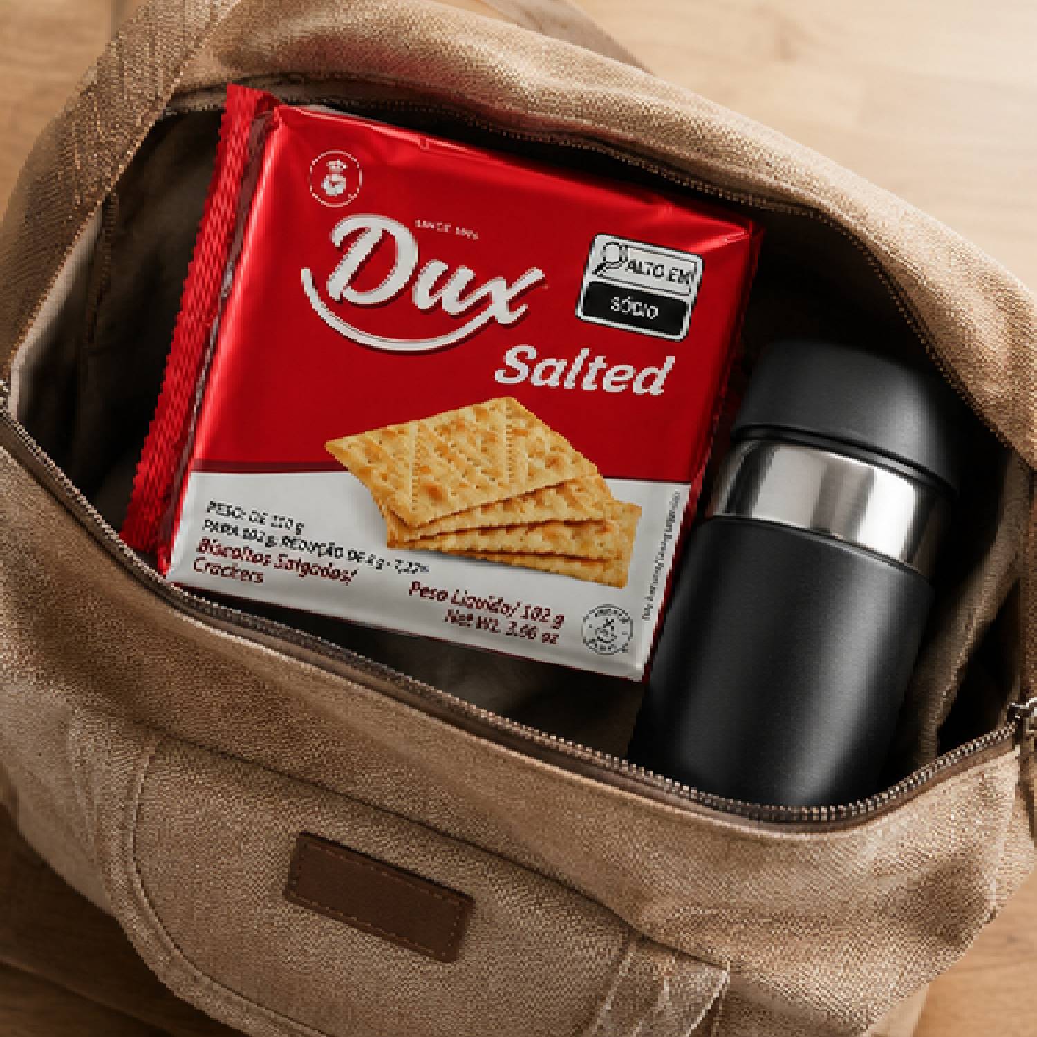 Biscoito Crackers DUX Salted 102g foto 3