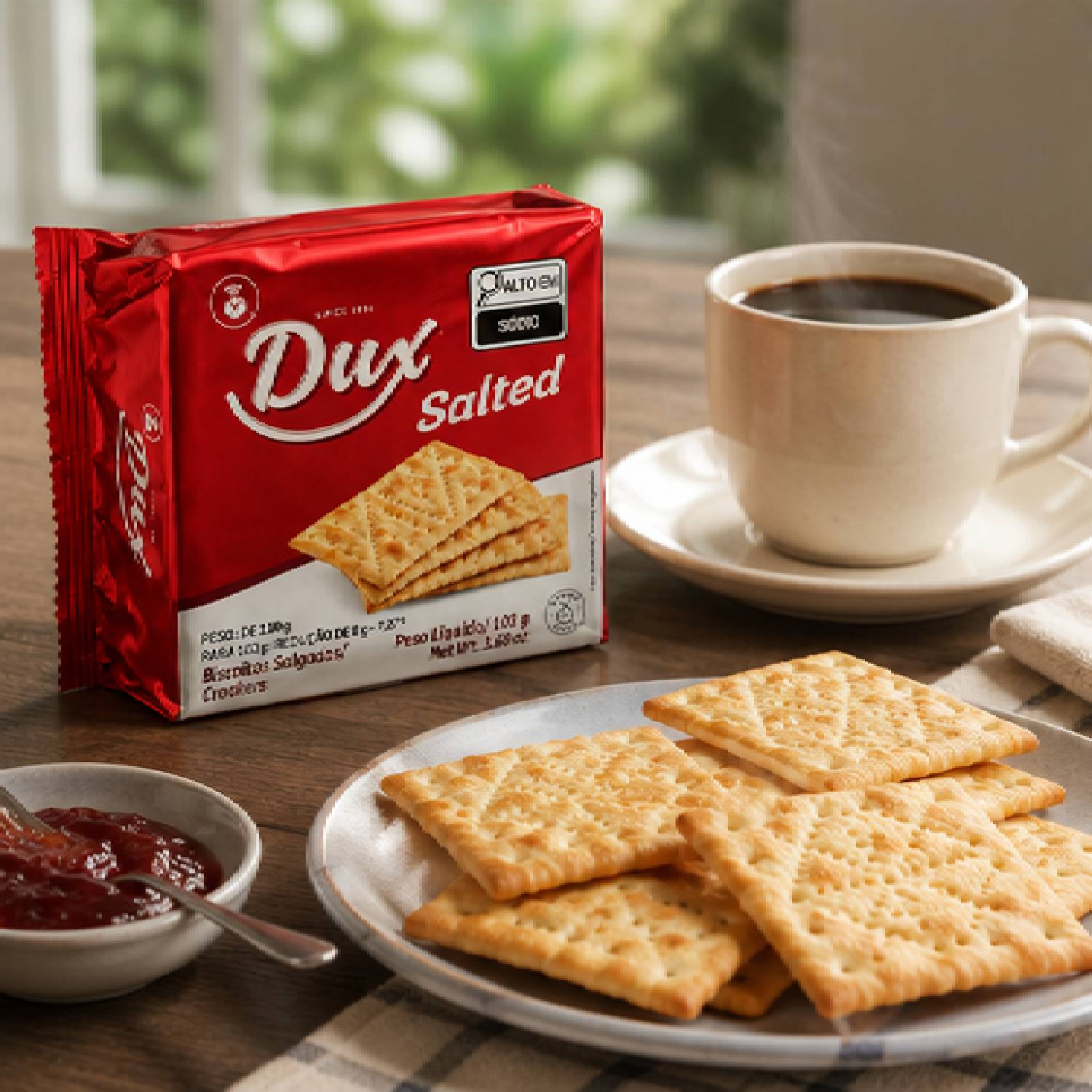 Biscoito Crackers DUX Salted 102g foto 5