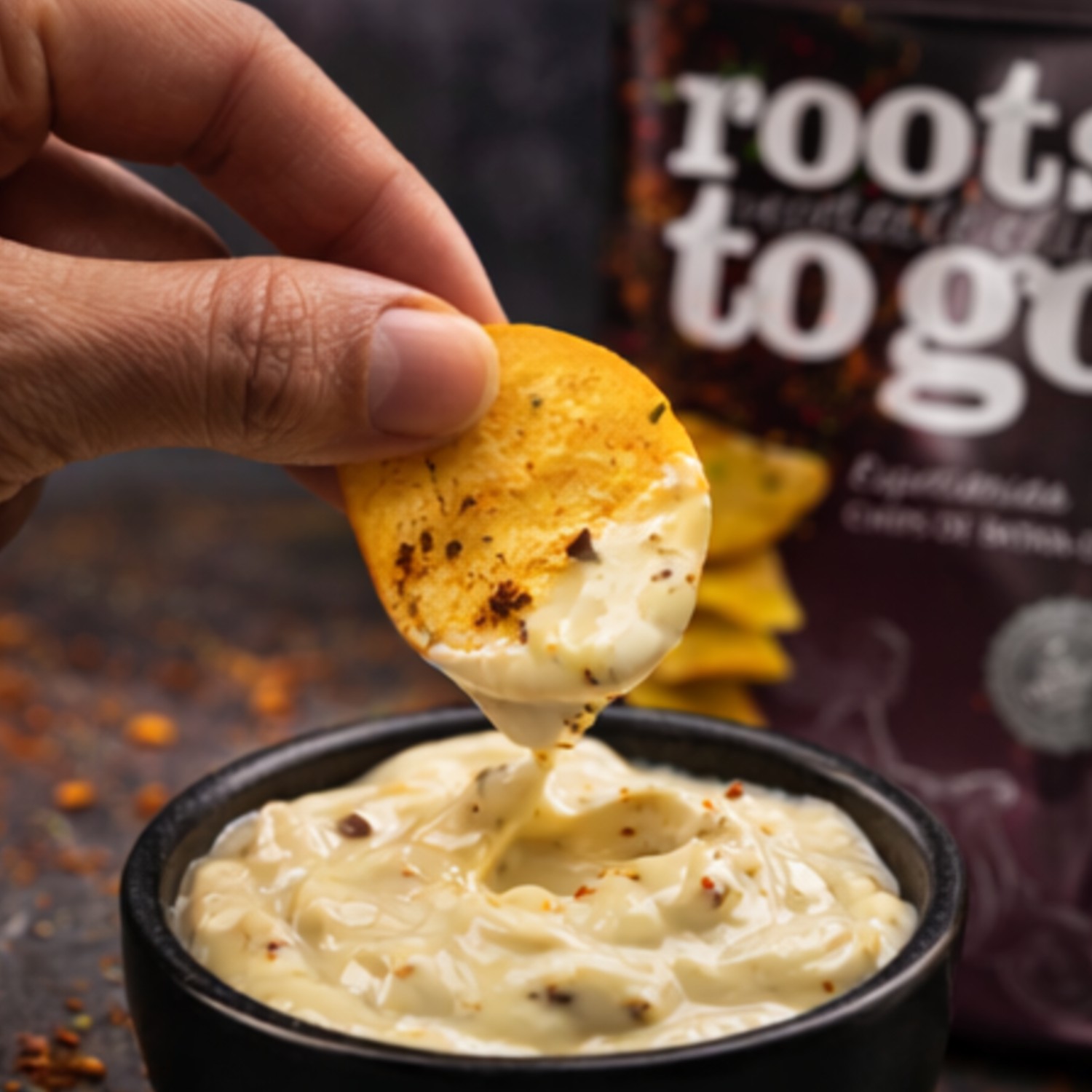 Chips de Batata-doce Roots To Go Especiarias 45g foto 4