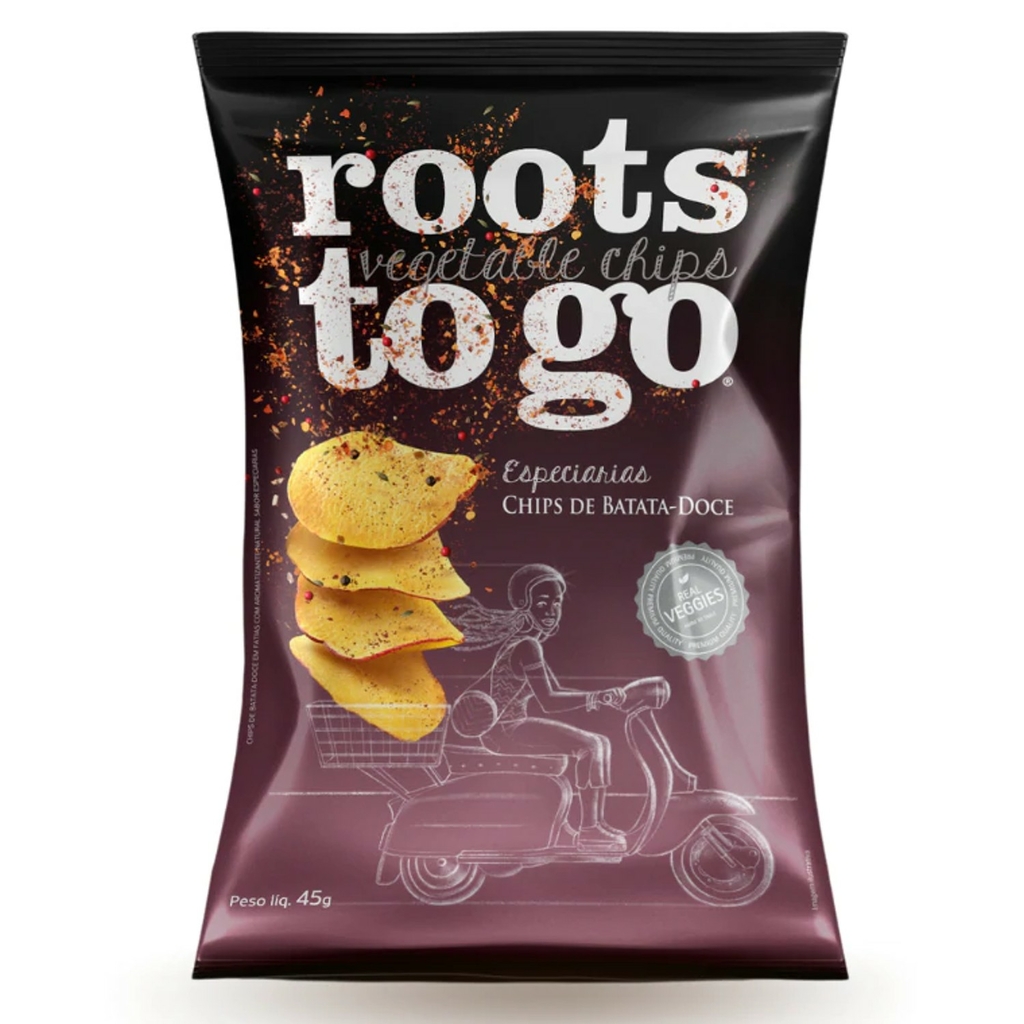 Chips de Batata-doce Roots To Go Especiarias 45g foto 8