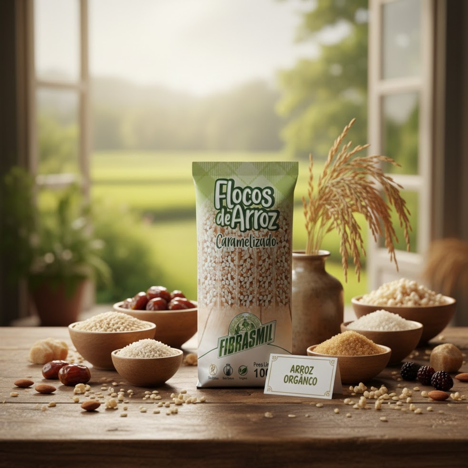 Flocos de Arroz Caramelizado FIBRASMIL 100g foto 6