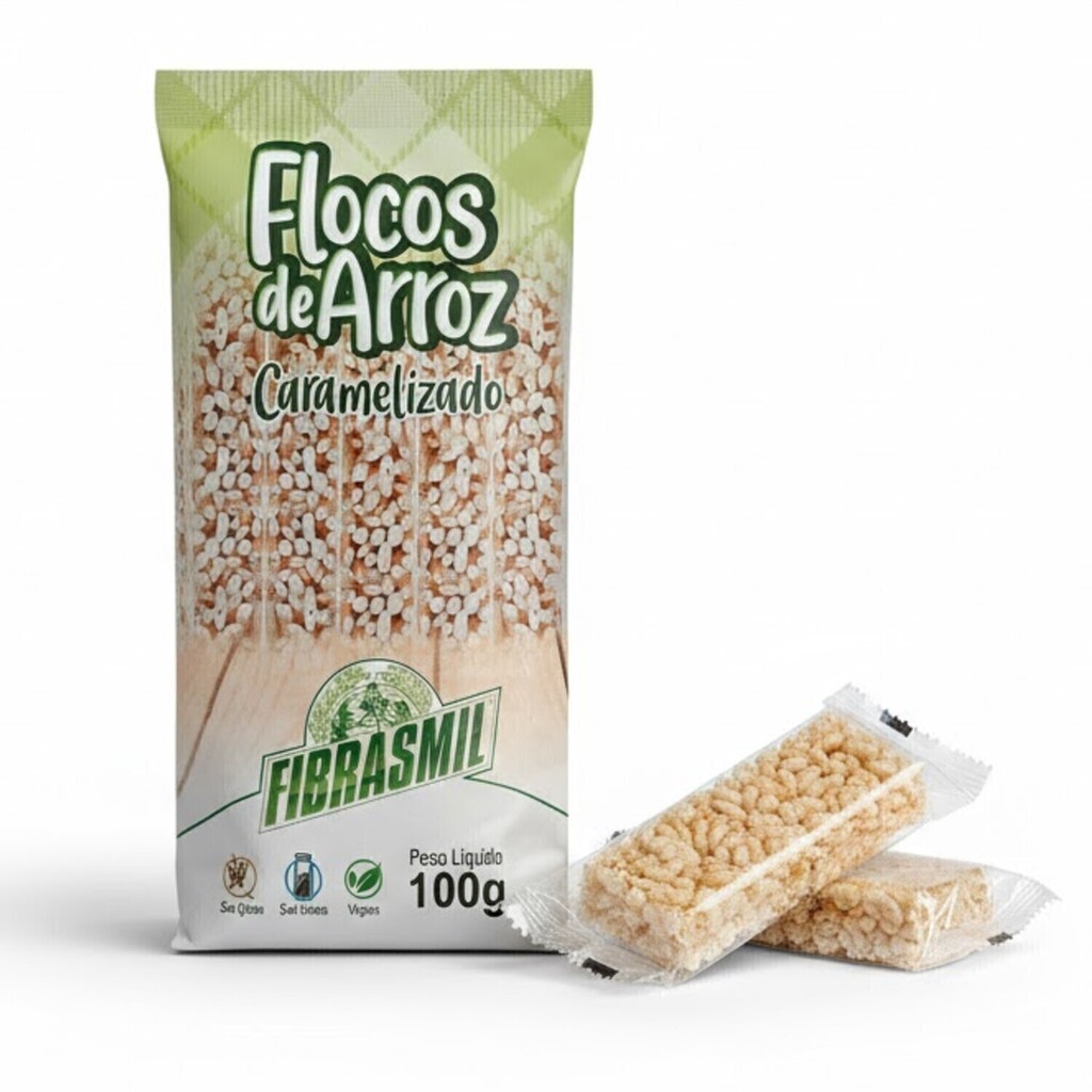 Flocos de Arroz Caramelizado FIBRASMIL 100g foto 7