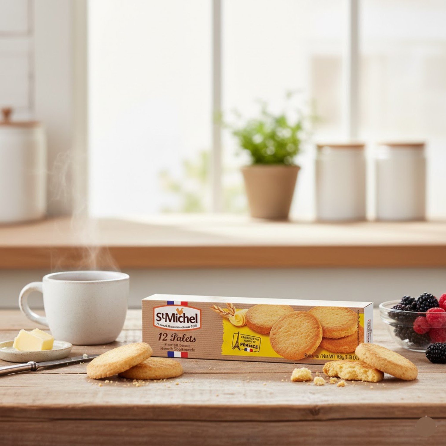 Biscoito Amanteigado Palets Shortbread ST MICHEL 150g foto 3