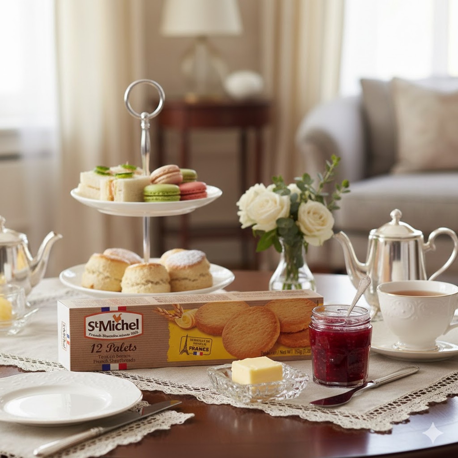 Biscoito Amanteigado Palets Shortbread ST MICHEL 150g foto 4