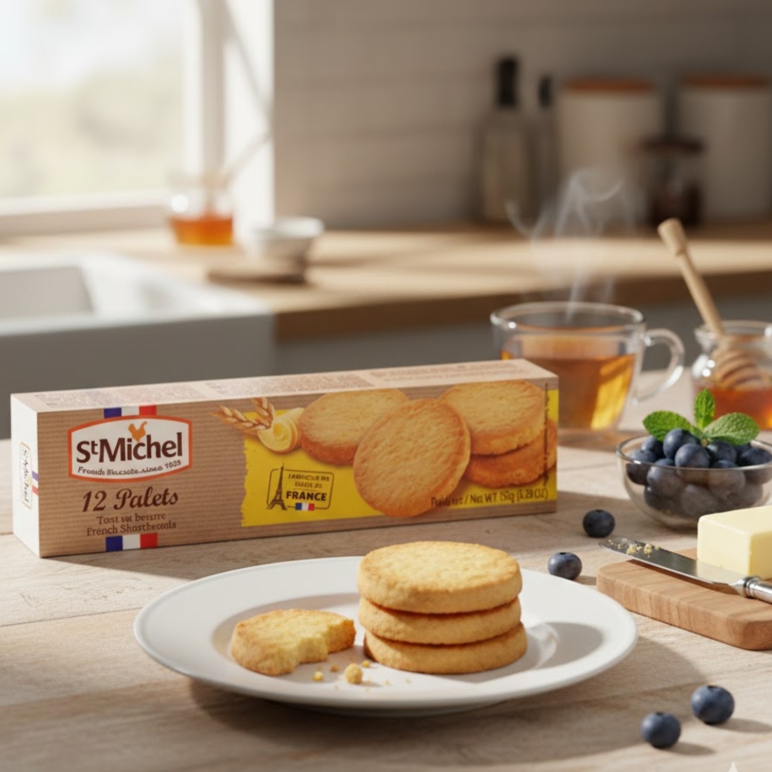 Biscoito Amanteigado Palets Shortbread ST MICHEL 150g foto 7