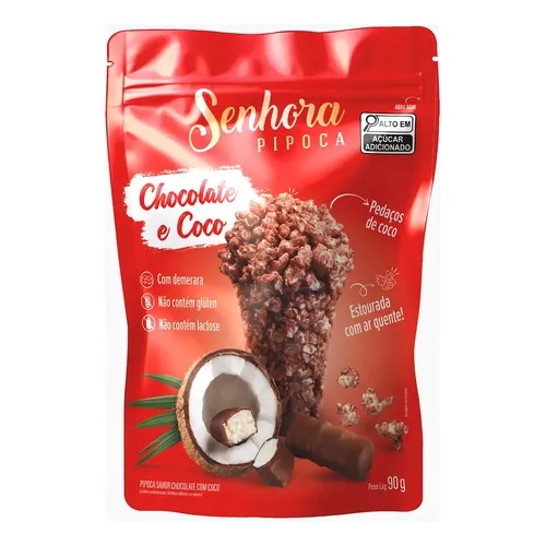 Pipoca Gourmet c/ Chocolate e Coco SENHORA 90g