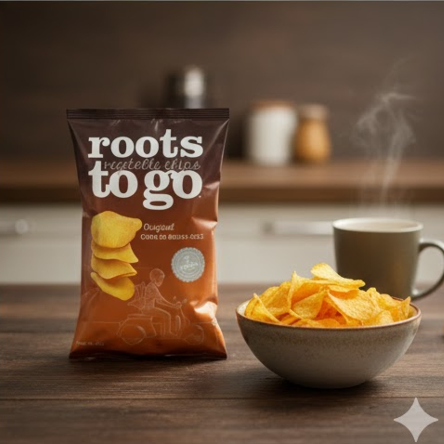 Chips De Batata-Doce Original Roots To Go 45g foto 5