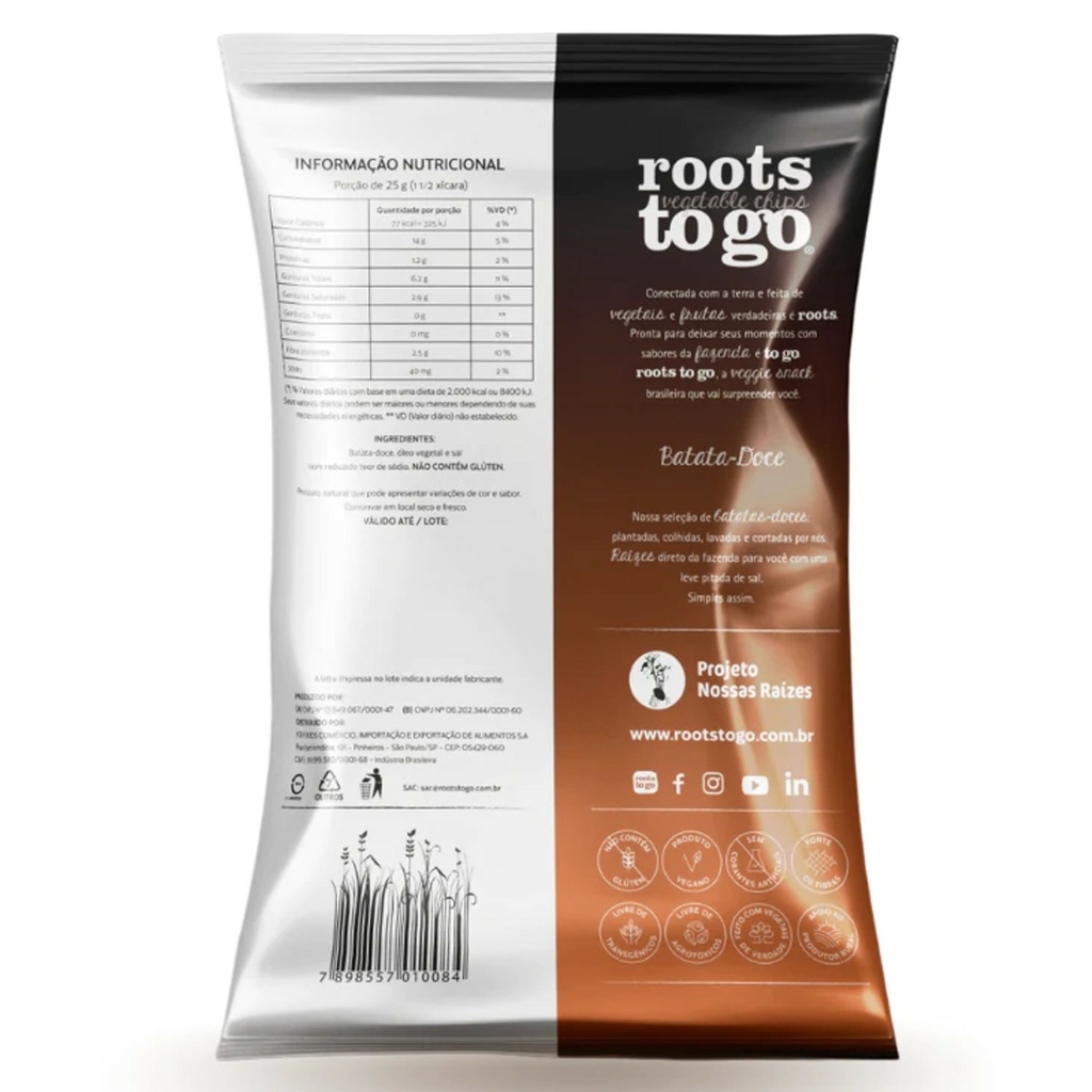 Chips De Batata-Doce Original Roots To Go 45g foto 10