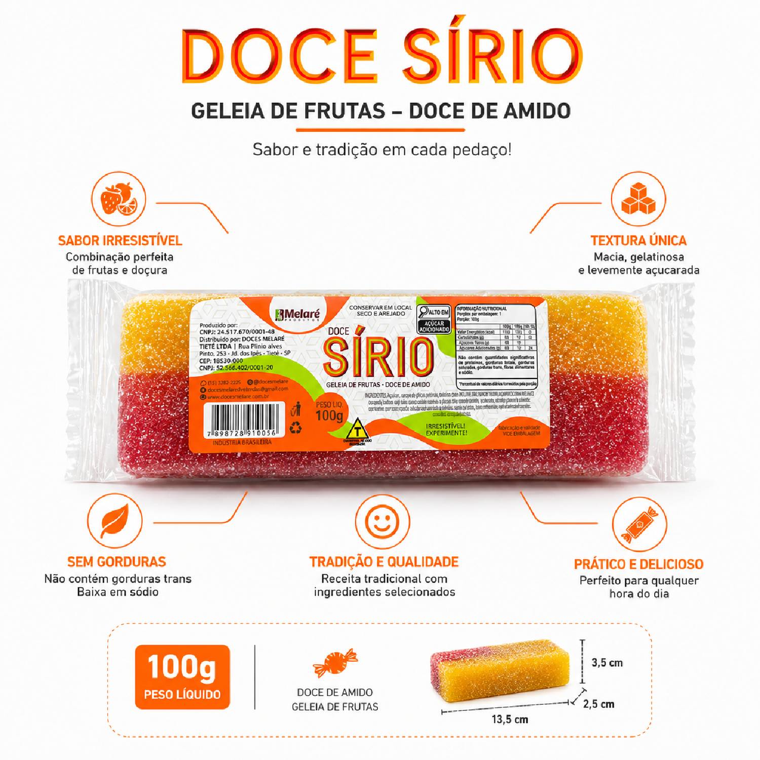 Doce Sírio MELARÉ 100g foto 2