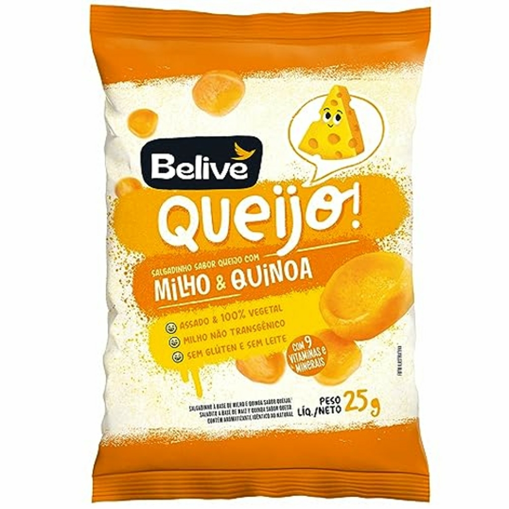Salgadinho BELIVE Sabor Queijo S/ Gluten 25g foto 9