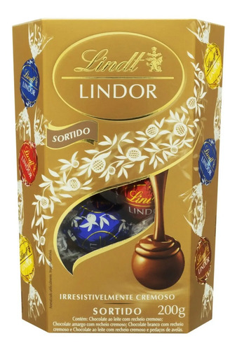 Bombons Sortidos Lindor Lindt 200g