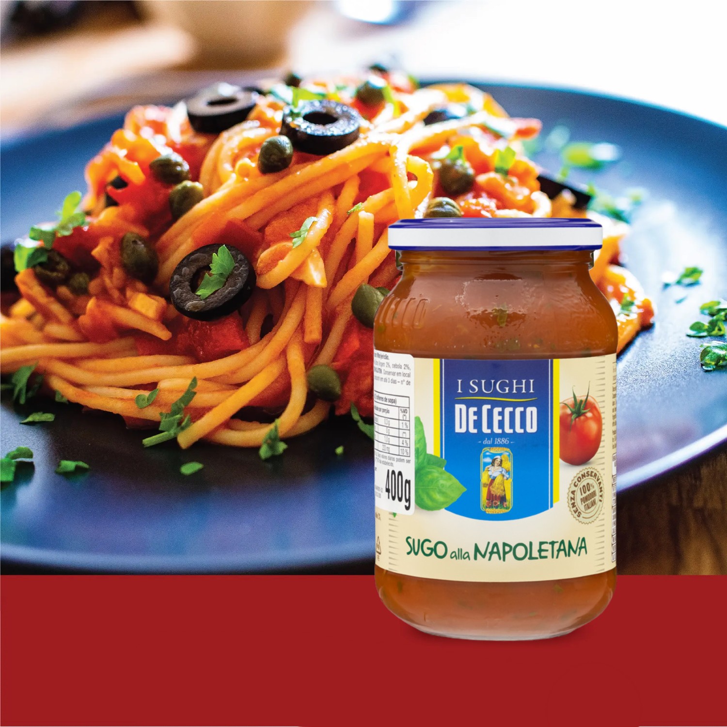 Molho ao Sugo Alla Napoletana DE CECCO 400g foto 5