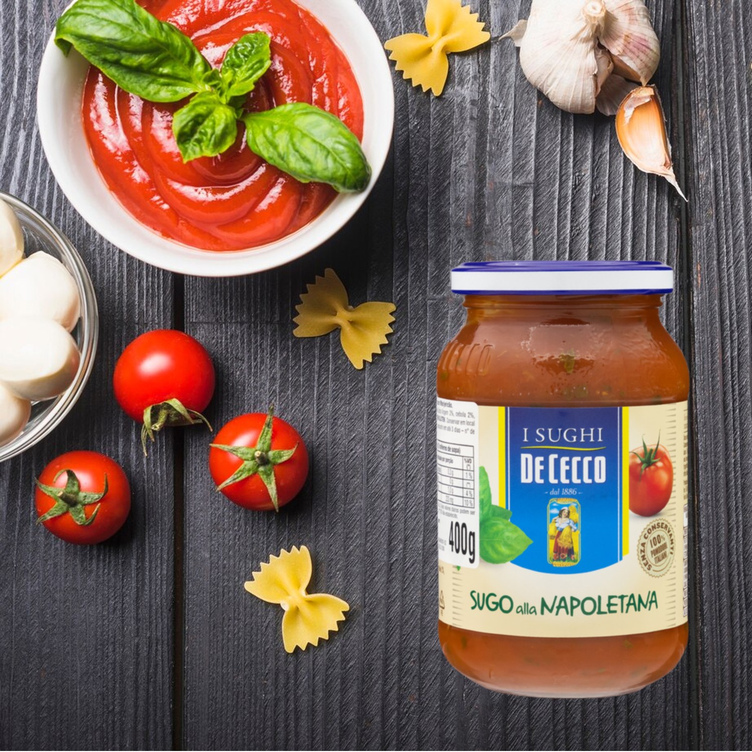 Molho ao Sugo Alla Napoletana DE CECCO 400g foto 6