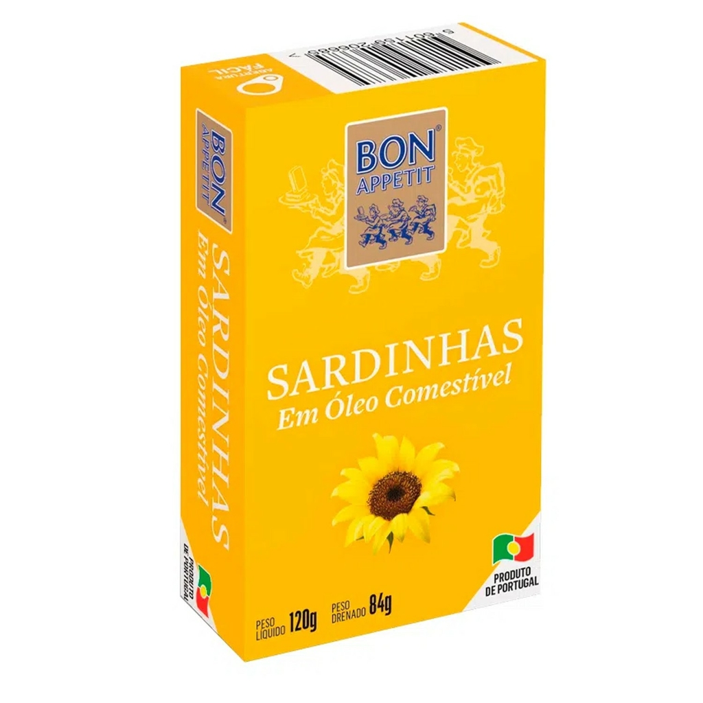 Sardinha Portuguesa BON APPETIT em Óleo 120g foto 10