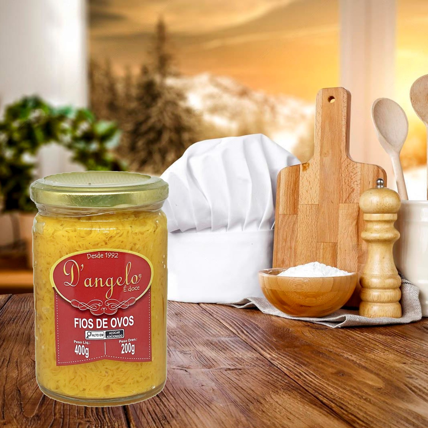 Fio de Ovos D'ANGELO 400g foto 2