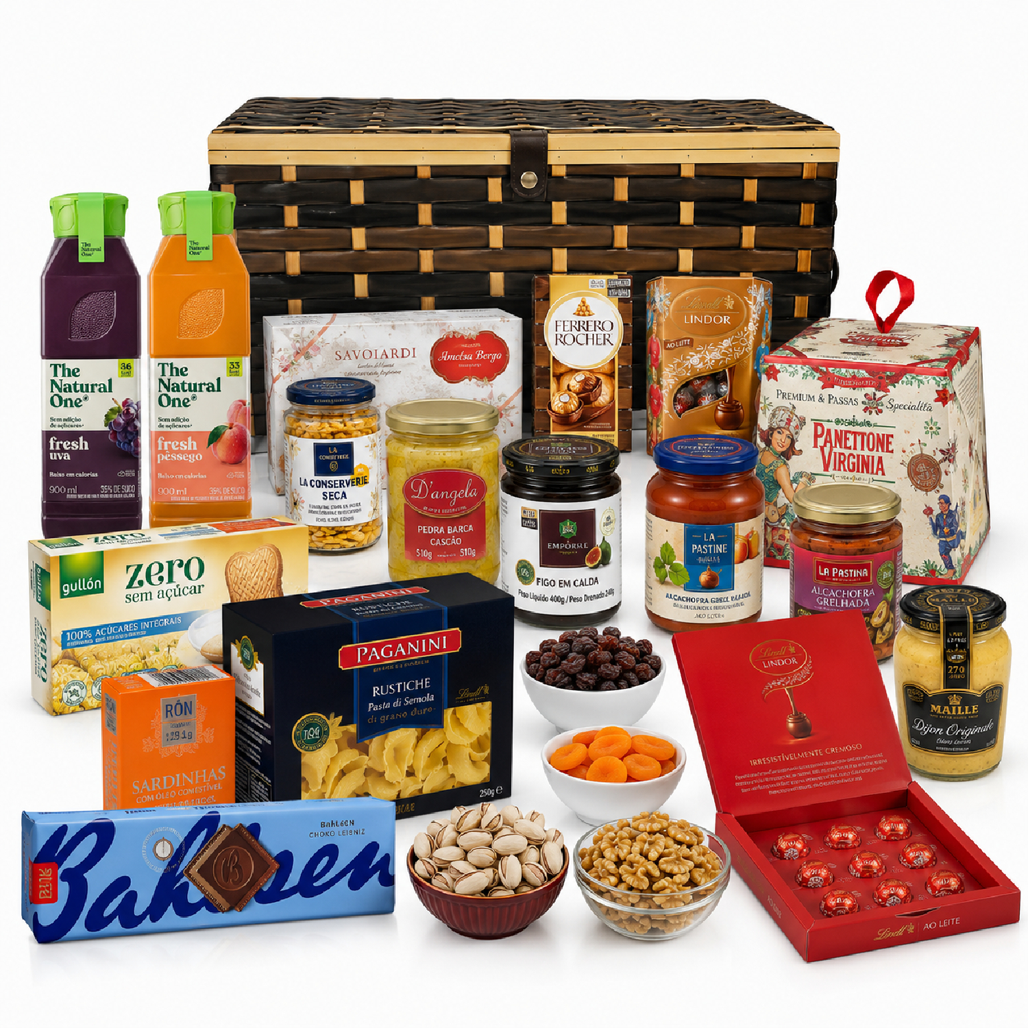 Cesta de Natal Sem Álcool Premium BOURNVILLE 21 Itens 2026