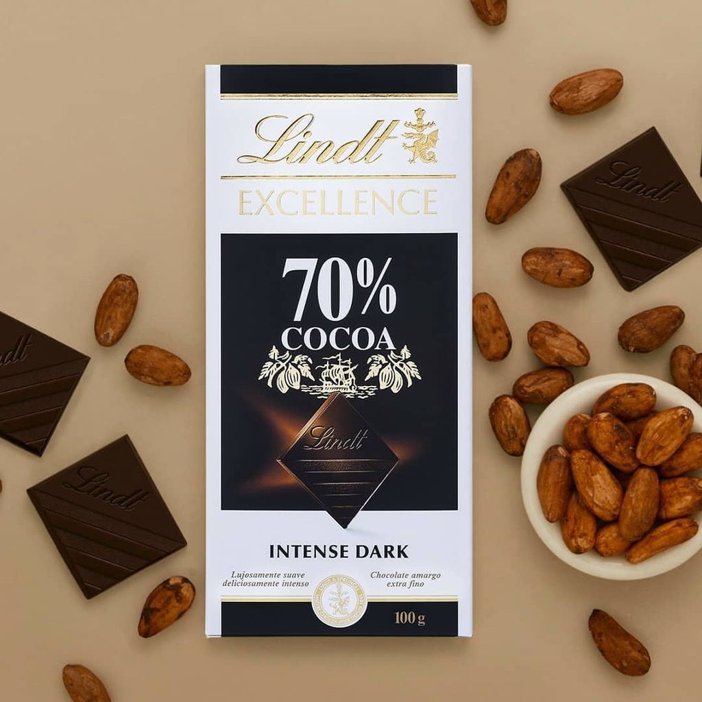 Chocolate LINDT Excellence Dark 70% 100g foto 12