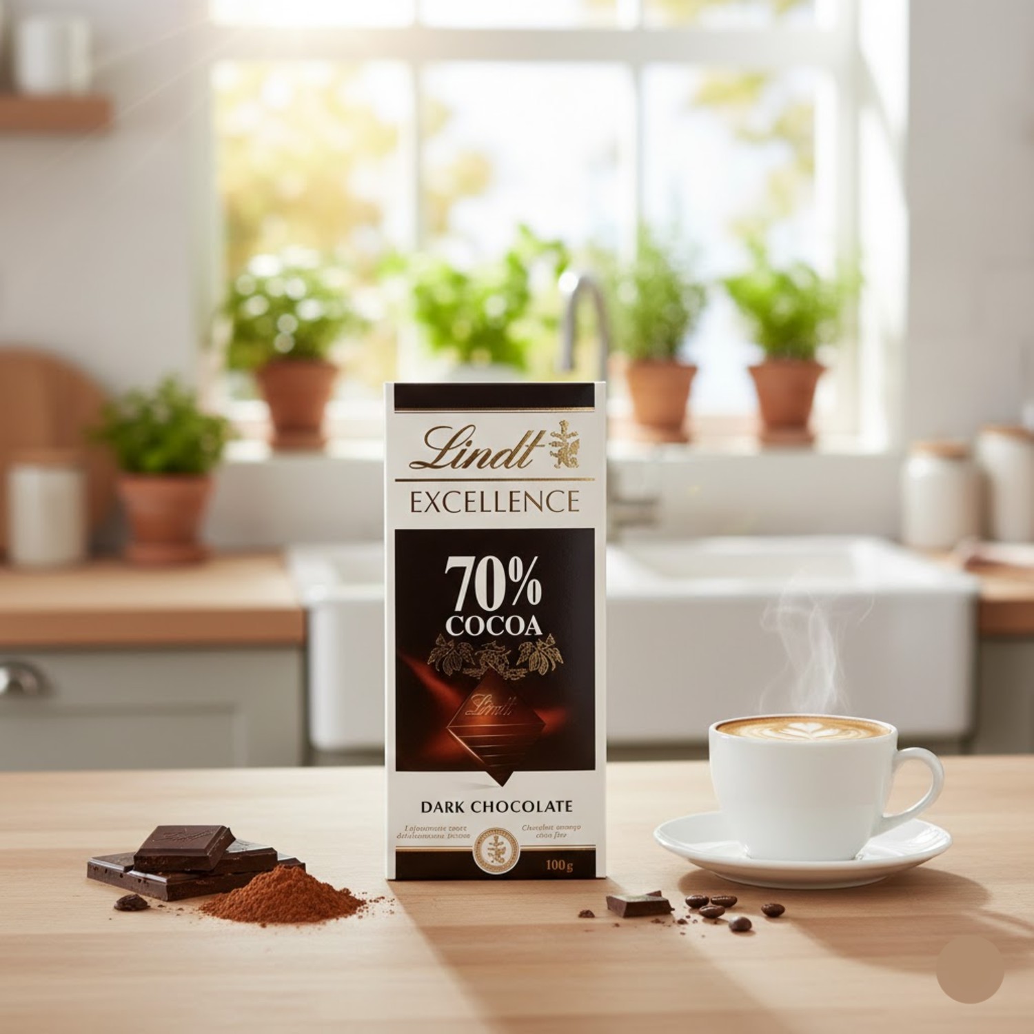 Chocolate LINDT Excellence Dark 70% 100g foto 3
