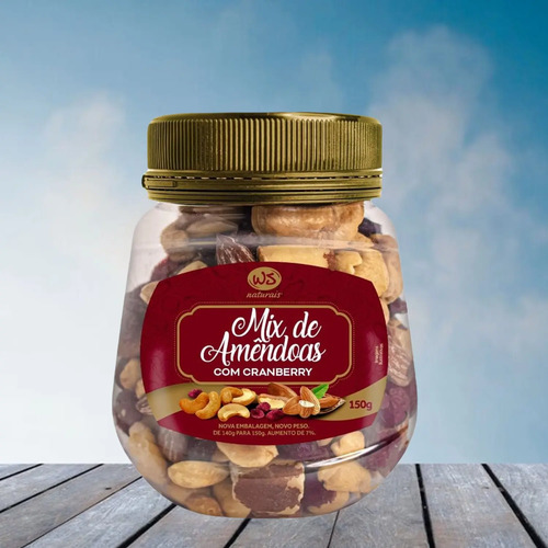 Mix Nuts de Amendoas c/ Cranberry WS NATURAIS 150g foto 4