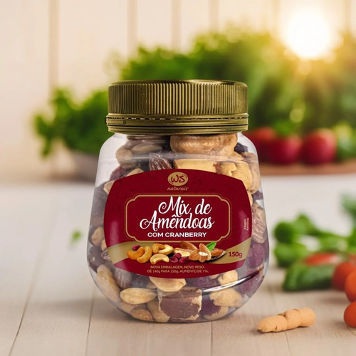 Mix Nuts de Amendoas c/ Cranberry WS NATURAIS 150g foto 5
