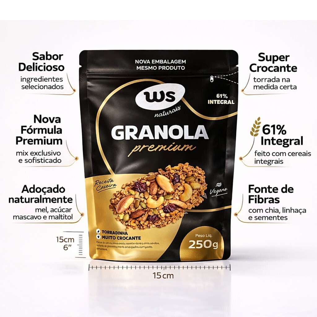Granola Premium WS NATURAIS 250g foto 9