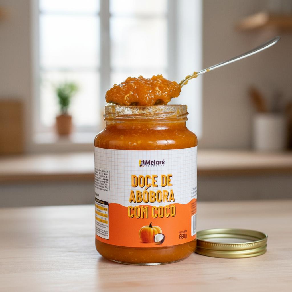Doce de Abóbora com Coco MELARÉ 680g - Minas foto 2
