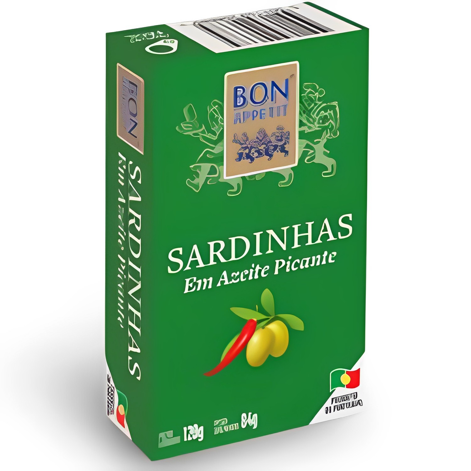 Sardinha Portuguesa BON APPETIT em Azeite Picante 120g foto 2