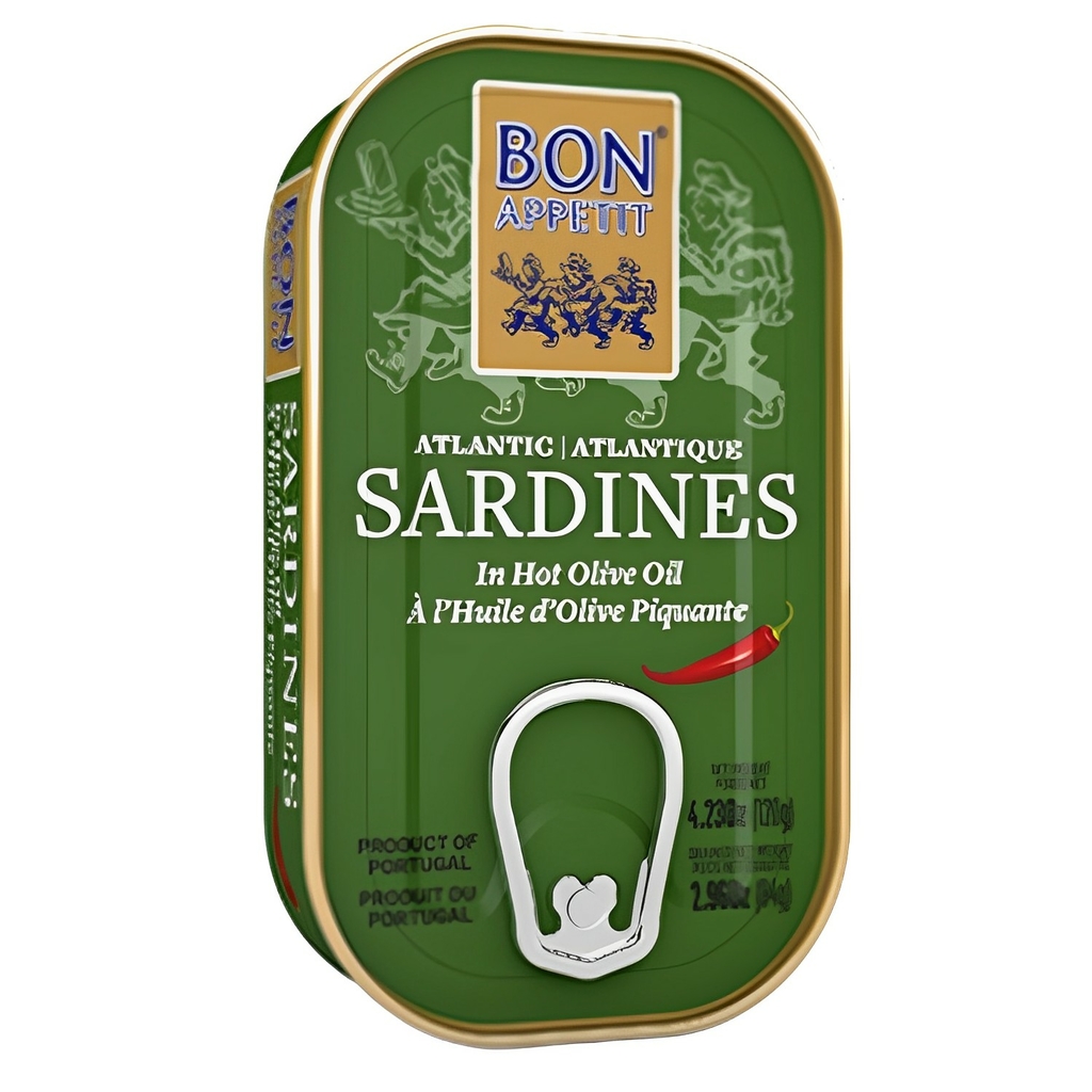 Sardinha Portuguesa BON APPETIT em Azeite Picante 120g foto 5