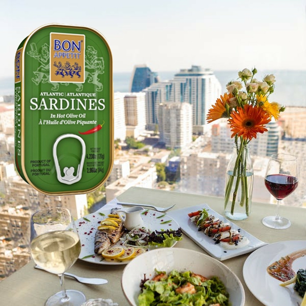 Sardinha Portuguesa BON APPETIT em Azeite Picante 120g foto 7