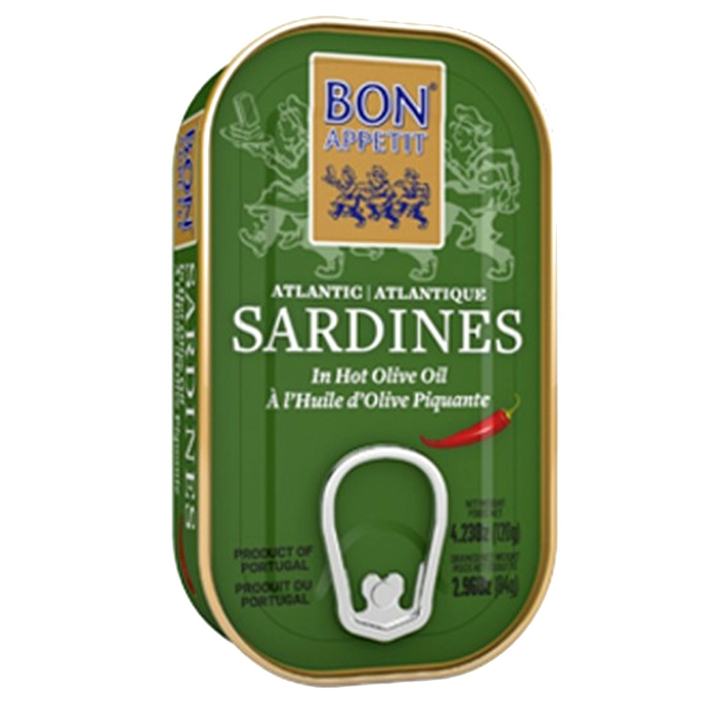 Sardinha Portuguesa BON APPETIT em Azeite Picante 120g foto 8