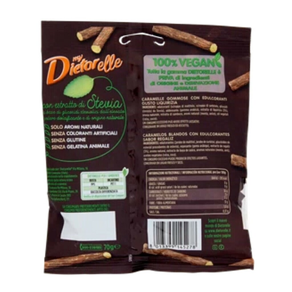 Bala De Goma De Alcaçuz Zero Dietorelle 70g foto 14