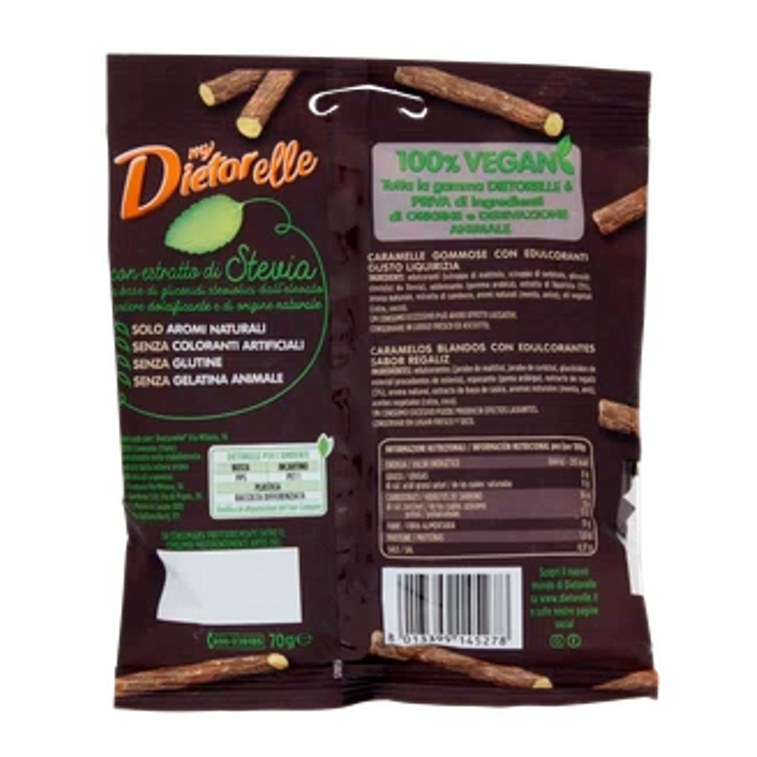 Bala De Goma De Alcaçuz Zero Dietorelle 70g foto 7