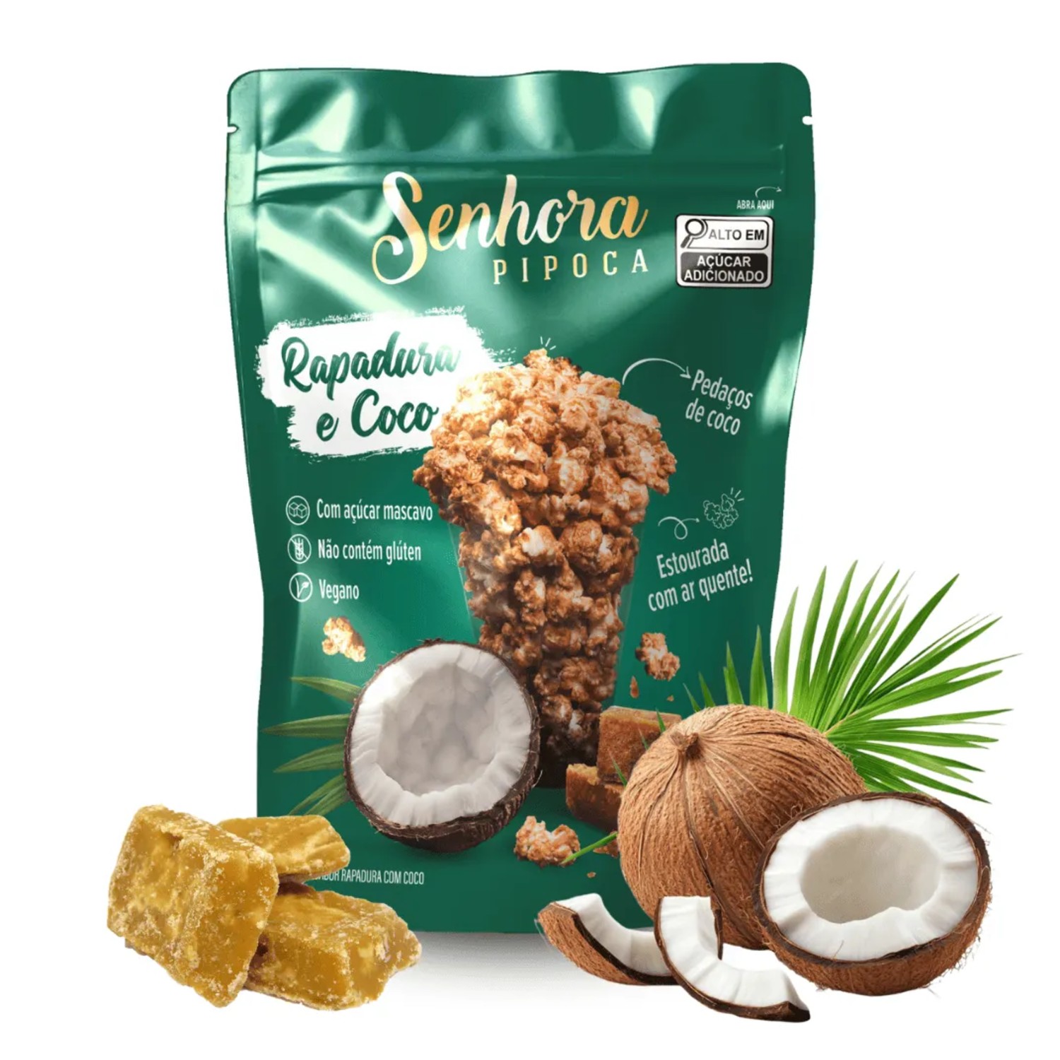 Pipoca Gourmet SENHORA Sabor Rapadura e Coco 100g