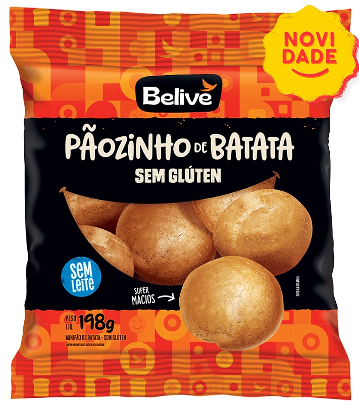 Pãozinho de Batata sem Glúten BELIVE 198g