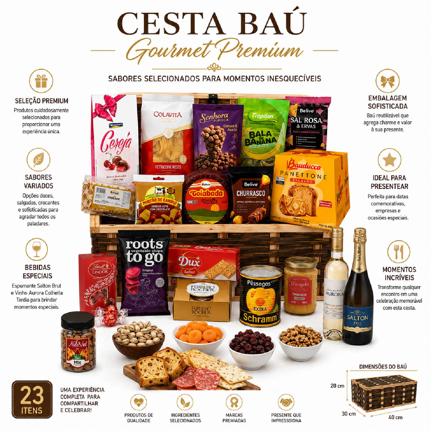 Cesta de Natal Especial PESCARA com 23 Itens - Natal 2026 foto 2