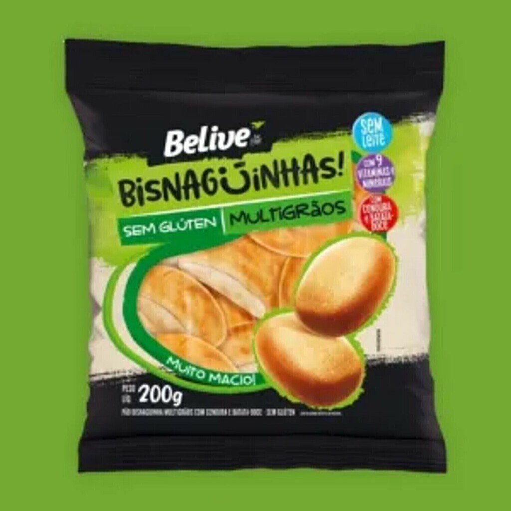 Bisnaguinha Multigraos Belive Sem gluten 200g foto 3