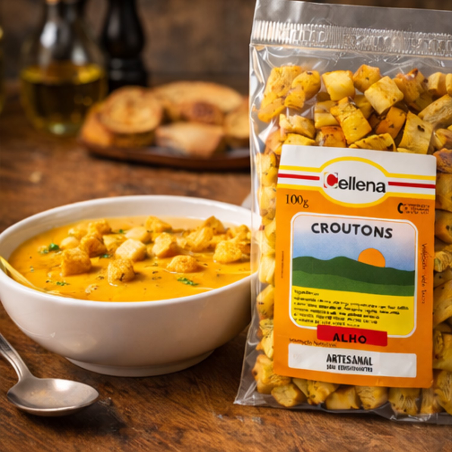 Croutons Alho CELLENA 150g - Produto Artesanal foto 7
