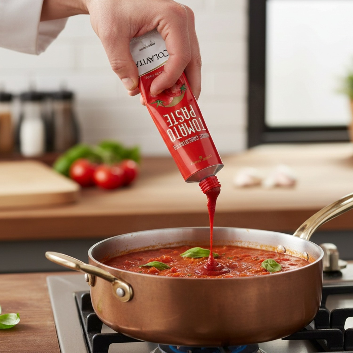 Pasta de Tomate Duplo COLAVITA Tubo 128g - Italia foto 2