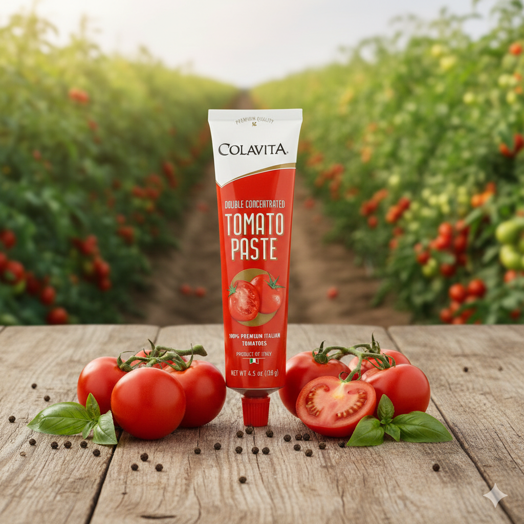 Pasta de Tomate Duplo COLAVITA Tubo 128g - Italia foto 6