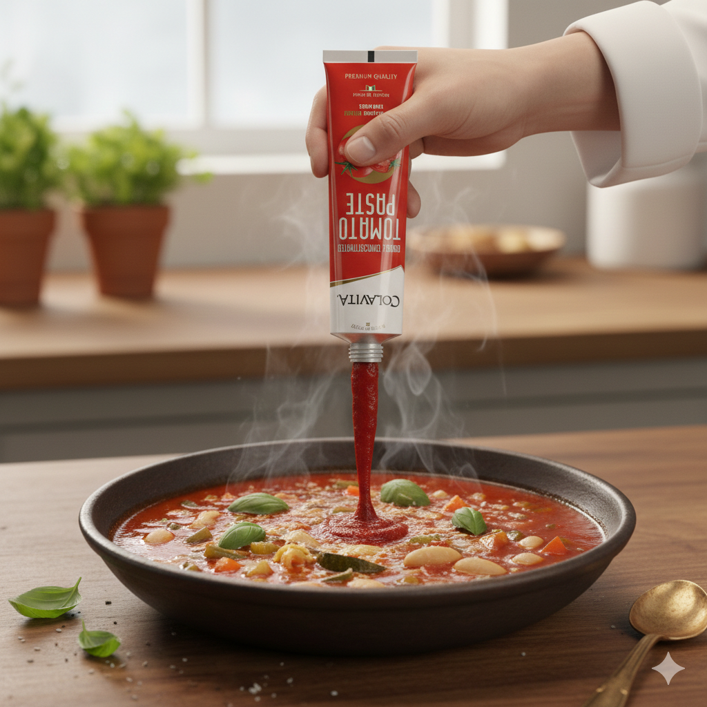 Pasta de Tomate Duplo COLAVITA Tubo 128g - Italia foto 10