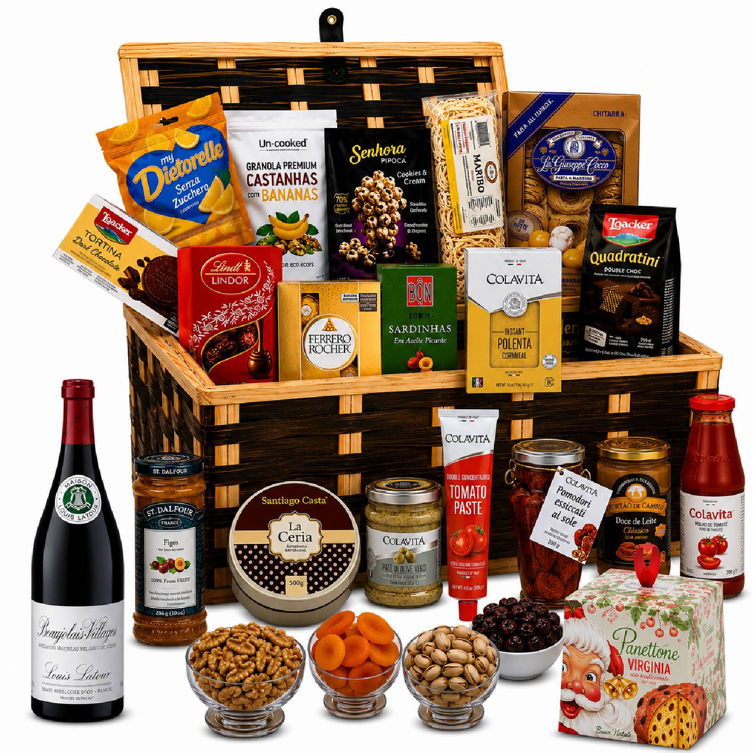 Cesta De Natal Premium BORDEAUX com 24 itens - NATAL 2026