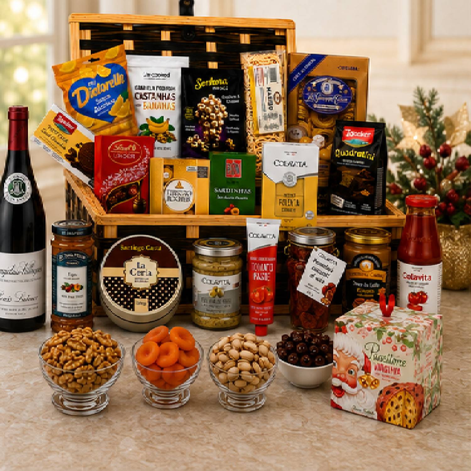 Cesta De Natal Premium BORDEAUX com 24 itens - NATAL 2026 foto 4