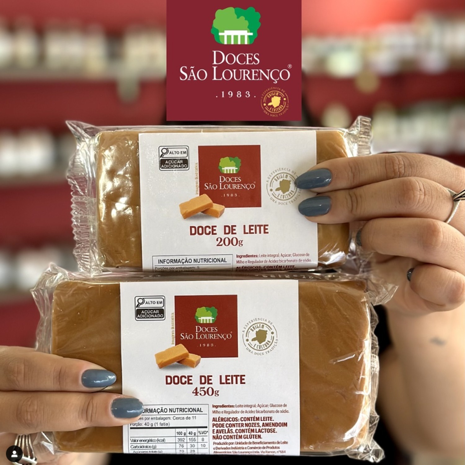Doce de Leite Puro Massa SÃO LOURENÇO 450g foto 3