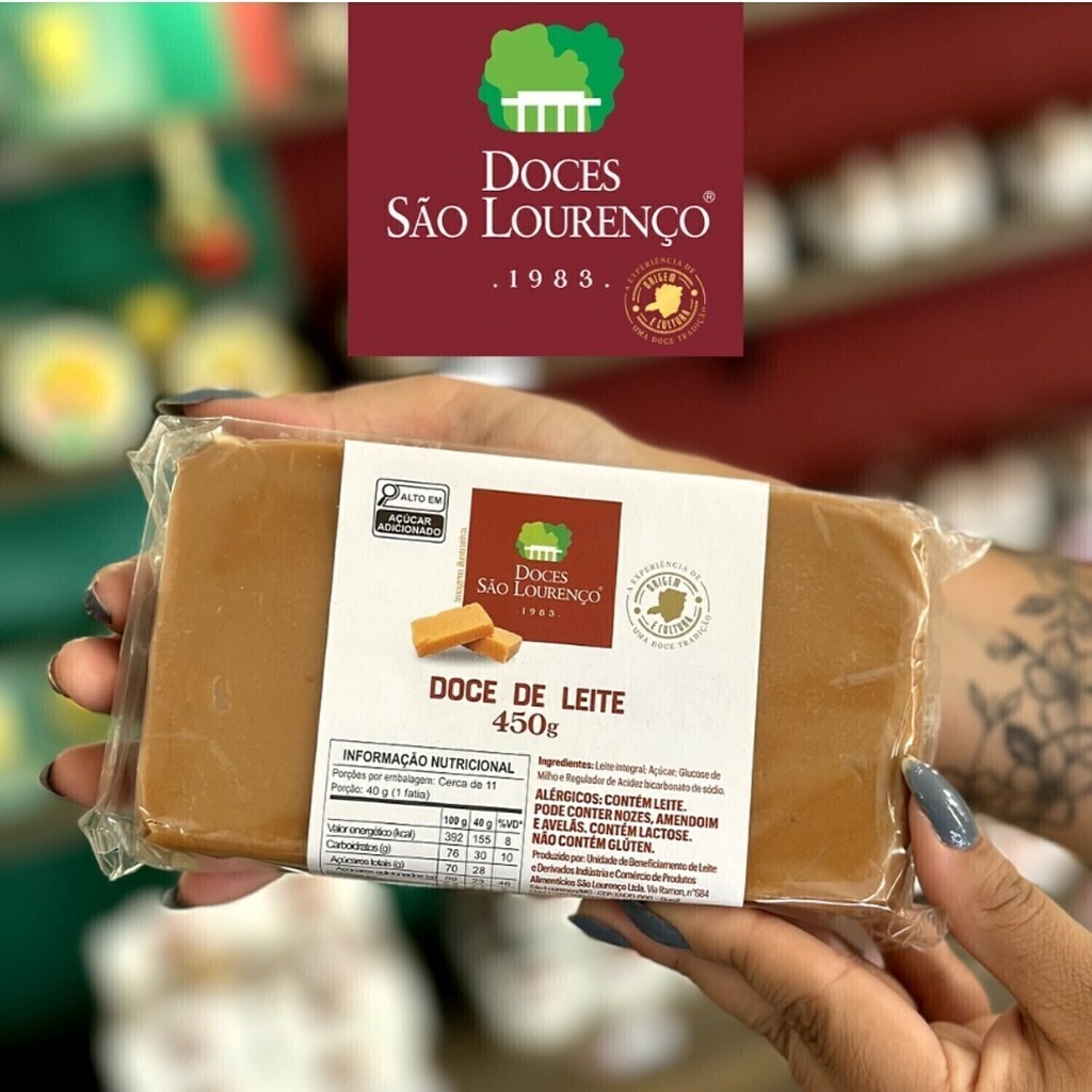 Doce de Leite Puro Massa SÃO LOURENÇO 450g foto 7