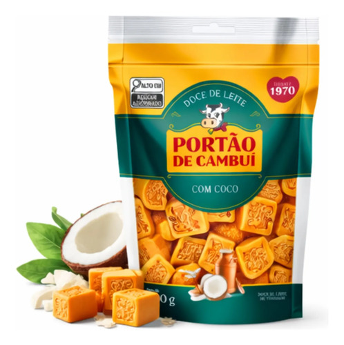 Doce de Leite com Coco PORTÃO DO CAMBUÍ Pouch 200g